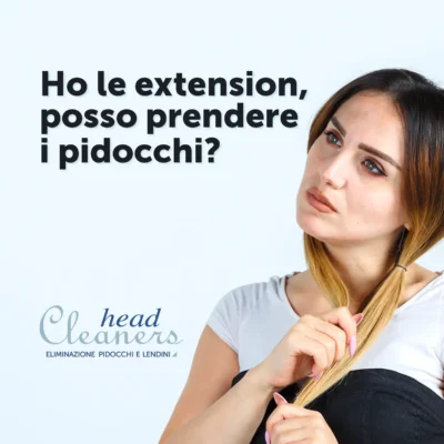 I pidocchi possono andare sulle extension?